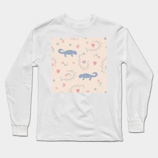 Cross-Stitch Appalachia: Lizards Long Sleeve T-Shirt